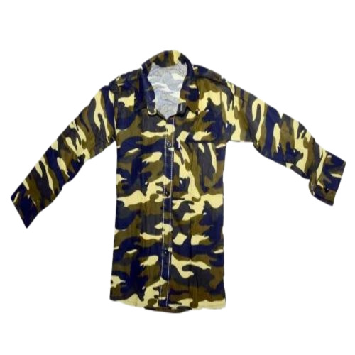 Boys Military Print Shirt