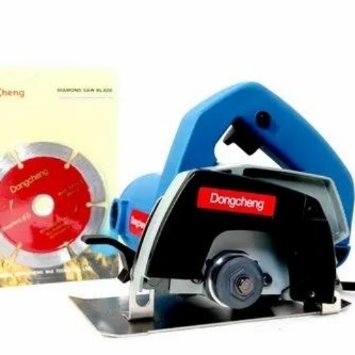 Dongcheng Dze03-110 Marble Cutter - 5 Inch Blue, Black, 2 Kw | Durable Blade, Powerful Motor, Smooth Cutting, Adjustable Guide