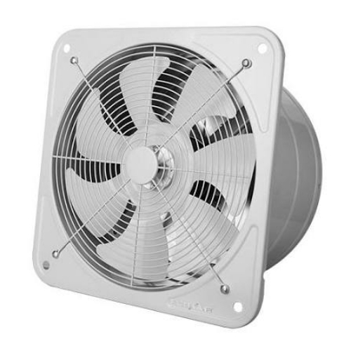 Exhaust Fan - Plastic, White, Wall Mounted, 7 Blades, 220V | Electric, Heavy Duty, High Speed, 1 Year Warranty