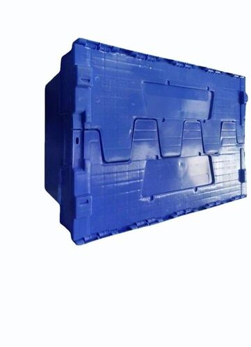 Foldable Plastic Crates - Plastic, Standard Size, Blue | Eco Friendly, Durable, Water Resistant