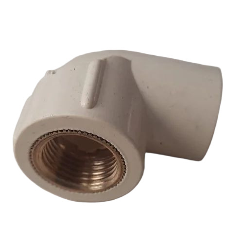 Industrial Cpvc Brass Elbow - CPVC, 1/2 Inch, Yellow, Round End | Durable, Fine Finished, Perfect Surface