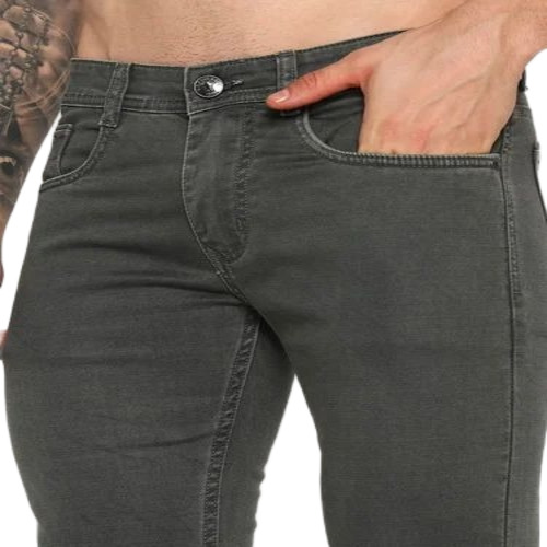 Men Cotton Casual Jeans - Denim, Full Length, Brown, Regular Fit | Fancy, Comfortable, No Fade, Quick Dry, Washable