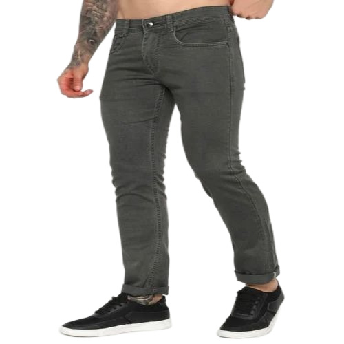 Men Cotton Jeans - Denim, Full Length, Brown | Fancy, Comfortable, No Fade, Quick Dry, Washable