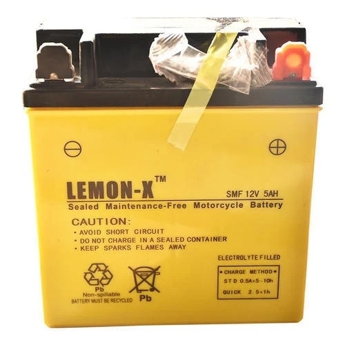 Motorcycle Battery - 12V, Compact Size | High Cranking Power, Long Battery Life, Quick Recharge, Maintenance Free, Leak Proof, Vibration Resistant, Heat Resistant, Durable Casing, Reliable Performance