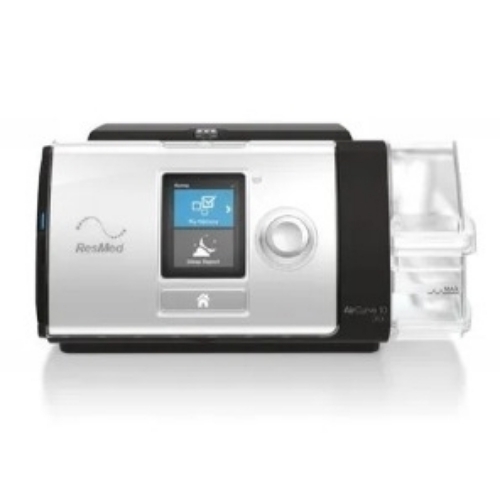 Resmed Aircurve St Bipap Machine - Stainless Steel, Black & White, 220 Volt | Advanced Ventilation, Precise Pressure Control, Quiet Operation, Compact Design