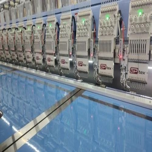 Sequins Embroidery Machine - Double Sequin 9mm & 3mm, 1000 spm, 9 Needles, Multi Head | Automatic, Industrial Use