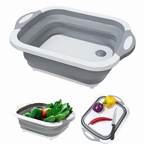 Silicon Chopping Board Washing Vegetable Basket