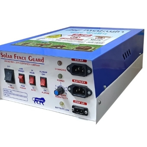 Solar Fencing System - Mild Steel, White Blue, 220V | Solar Powered, Eco Friendly, Weather Resistant, Durable, Low Maintenance, Energy Efficient