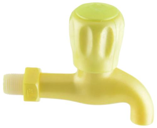 Yellow Pvc Water Bib Cock - Color: Multiple
