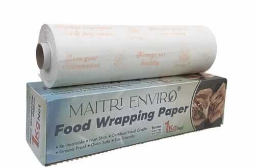 1 Kg Maitri Enviro Food Wrapping Paper - Standard Size, White | Eco Friendly, Food Packaging Use