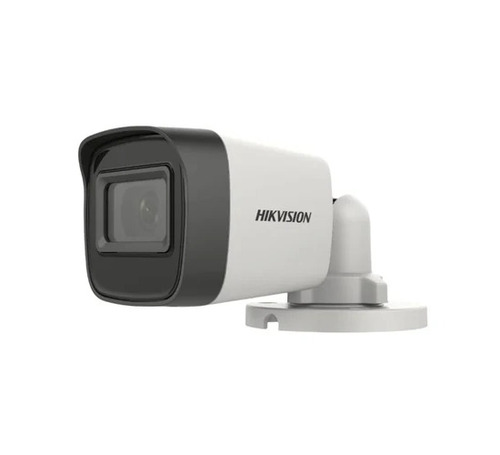 5MP Hikvision CCTV Bullet Camera - Plastic White Digital Weather Proof | Outdoor Day & Night Safety Use