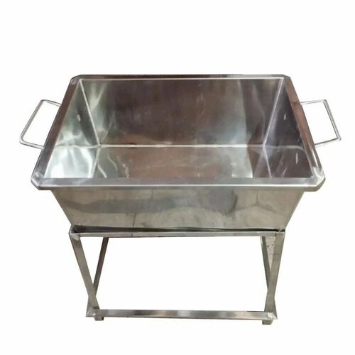 80 L Stainless Steel Dustbin Trolley