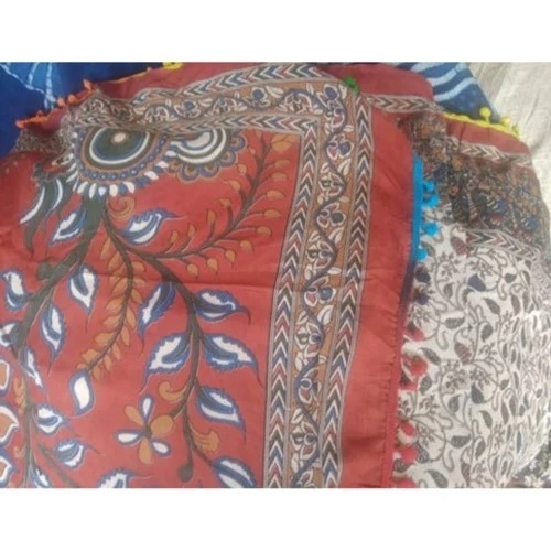 Casual wear cotton hend block printed saree