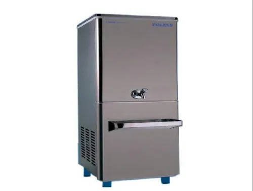 Commercial Water Cooler - Stainless Steel 90 Liter Silver, 10 L/hr Cooling, One Tap Outlet