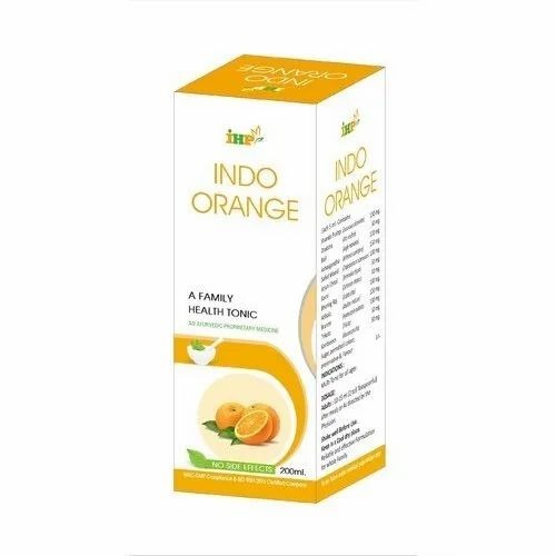 Indo Orange Syrup - 200 mL Bottle Natural Health Care Tonic for Adults