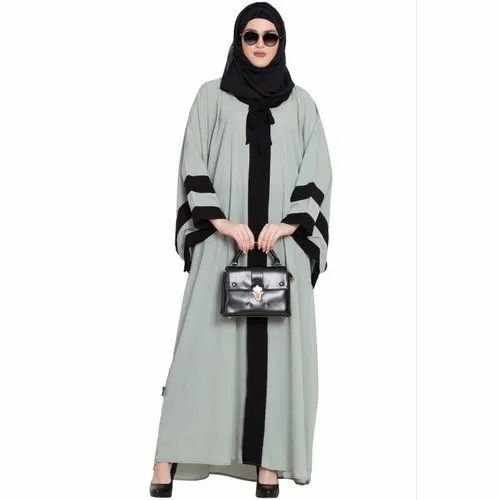 Ladies Tie Style Abaya - Cotton, All Size, Long Sleeve | Anti Wrinkle, Skin Friendly, Comfortable, Washable