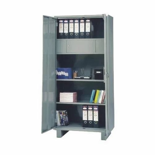 Mild Steel Storage Cupboard - 5-Feet, Gray, Double Door | Modern, Durable, Eco-Friendly, Free Stand