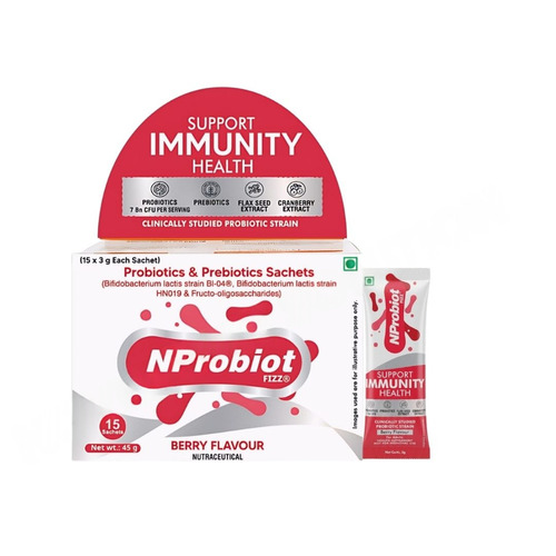 Nprobiot Fizz Probiotics Prebiotics And Botanicals Sachets