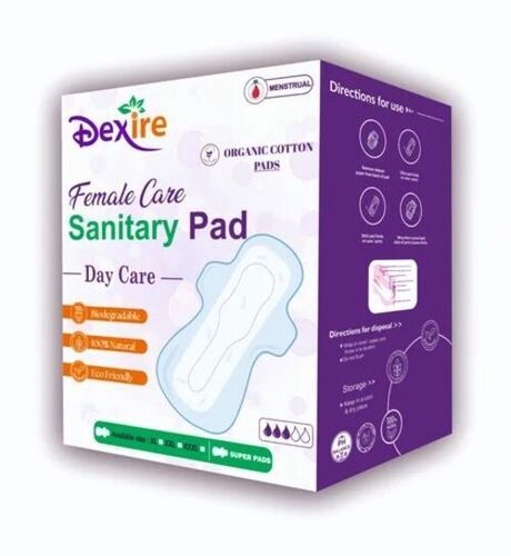 Sanitary Pad Packing Paper Box - Paper, Customized Size, Multicolor, Moisture Proof | Eco Friendly, Glossy Lamination, Digital Print, Water Resistant