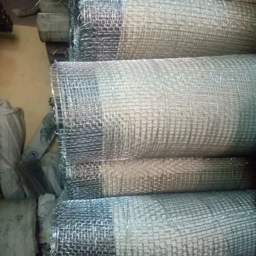 Silver Gi Mosquito Net - 2-5 Feet Roll Width, 15 Mtr Length, White Square Mesh | With Door, Custom Size, Good Quality