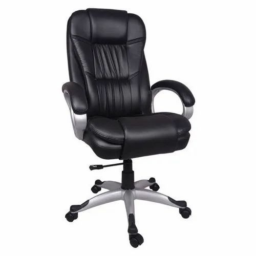 Stylish Office Chair - Leather, Adjustable Height, Black | Durable, Eco-Friendly, Modern Design