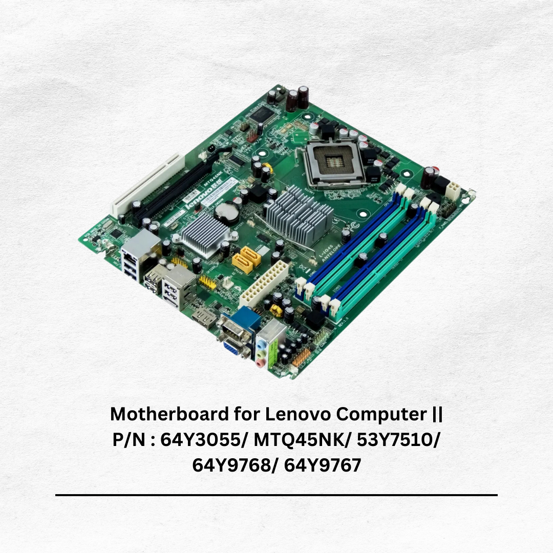 VISION IT Lenovo 64Y3055 Motherboard - Acrylic Plate, Green, DDR3 32GB, Dual LAN, USB 3.0 | LGA1155, Intel Q77, RAID 0/1/5/10 Support