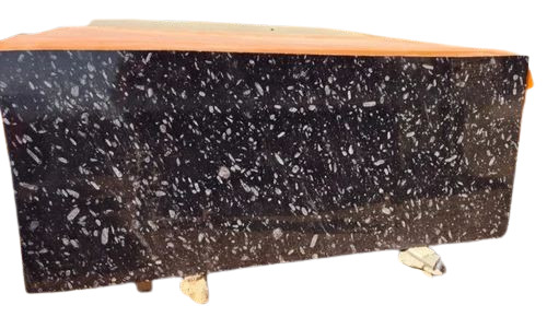 Black Pearl Granite - Solid Black, 15mm Thickness, Polished Surface | Durable, Fine Finished, Designer Rectangle Pattern