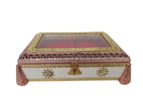 Designer Wooden Dry Fruit Box - Wood 11x8 Inch, Multi Color | Eco Friendly, Fine Finish, Glossy Lamination, Durable Light Weight