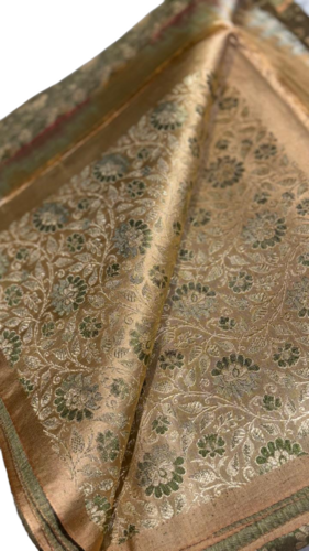 Pure Silk Brocade - 100% Silk, Glossy Traditional Finish | Washable, Durable Brocade Fabric for Ethnic Wear