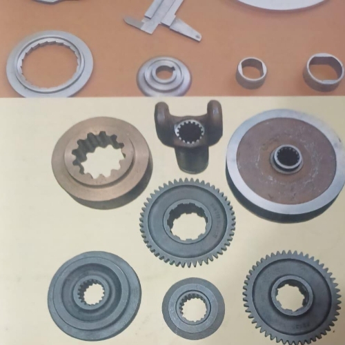 Rotary helical spline breaches holders