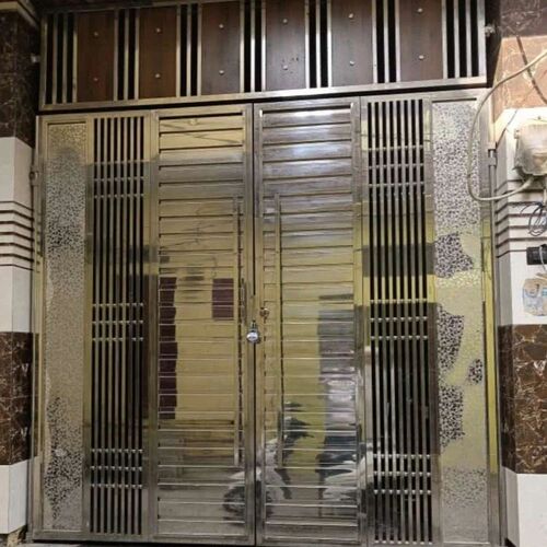 6.85feet Stainless Steel Main Gate - Stainless Steel, 6.85 Feet, Silver | Eco Friendly, Anti Corrosion, Swing Rectangular Gate