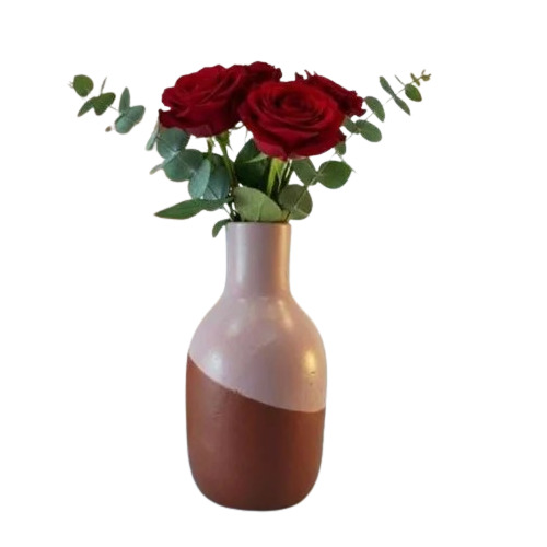 Designer Terracotta Painted Vase - Capacity: 1 Kg