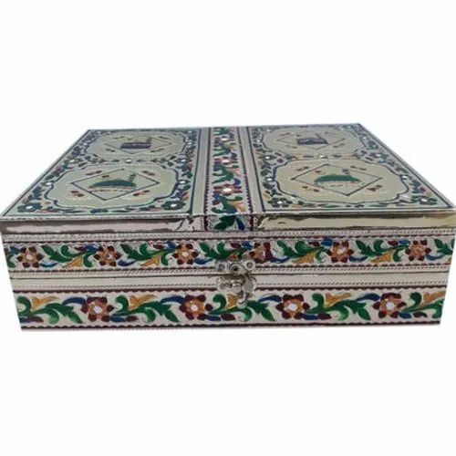 Designer Wooden Quran Book Box - Wood 9x12 Inch, Fine Finished, Embossed Oxidised | Durable, Lightweight, Eco-Friendly