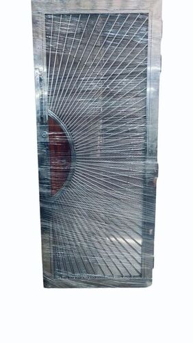 Stylist Stainless Steel Gate - Rectangular Silver, Standard Size | Eco Friendly, Anti Corrosion, Swing Open