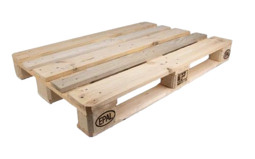 2 Way Wooden Pallet - Euro Wood 1300x1300 mm Brown, Load Capacity 50 Kg, Double Faced Eco Friendly
