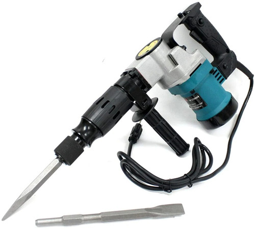 Demolition Breaker Rotary Hammer Drill - Mild Steel, White and Blue, 50 Hertz | Heavy Duty, Impact Resistant, Ergonomic Handle, Vibration Reduction, Multi Function