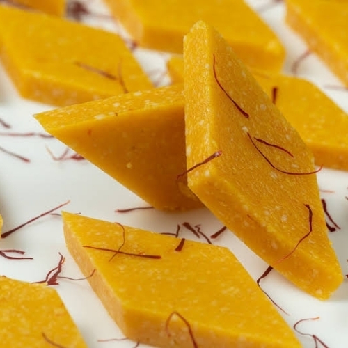 Kesar Pista Kaju Sweets