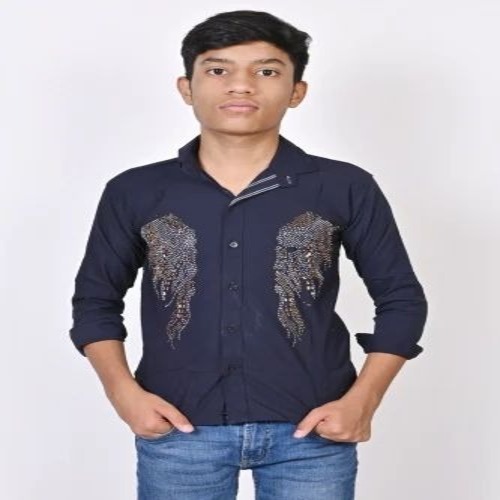 Kids Printed Cotton Shirt