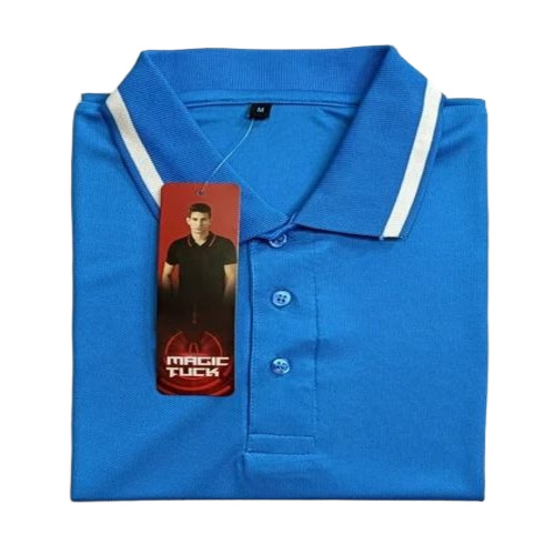 Men Polyester Plain T Shirt