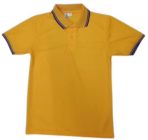 Yellow Color Half Sleeves T Shirt