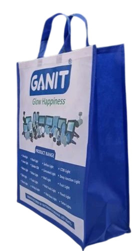 7kg White Non Woven Bag - 14x18 Inch, Multiple Color, 120 GSM | Printed Coating, With Handle, Eco Friendly, Apparel Use