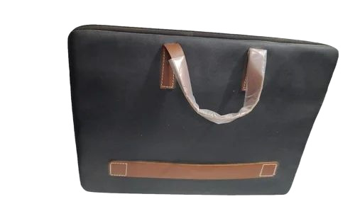 Black Leather Laptop Bag