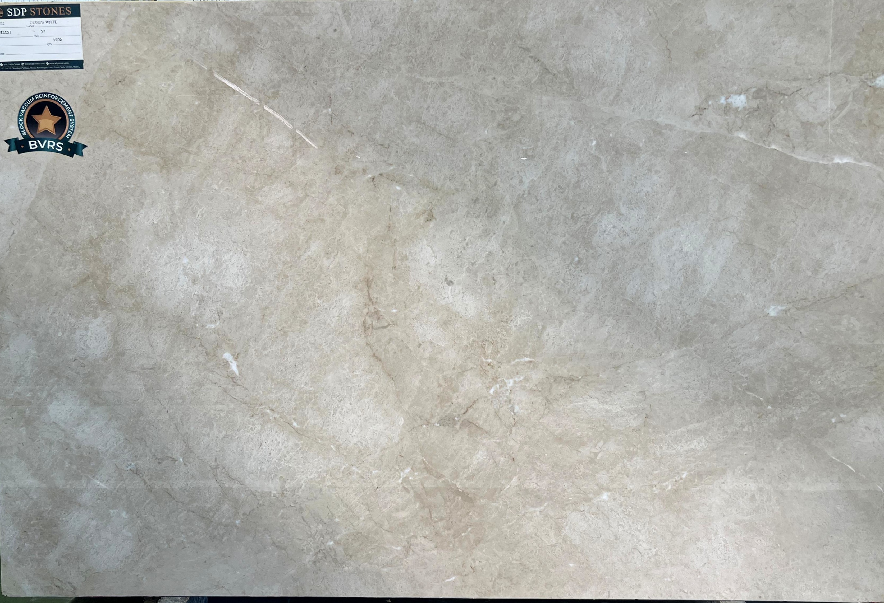 Cashew White Marble - Natural Marble Cream Color Polished Finish | Durable Surface Elegant Texture Smooth Appearance