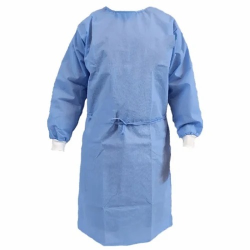 Disposable Surgical Gown - Non Woven Large/Extra-Large Blue | Sterile Durable Long Sleeve Hospital Use