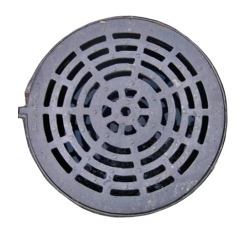 Gray FRP Circular Manhole Cover - FRP 2.5 Ton Capacity | Round Shape Drainage Application