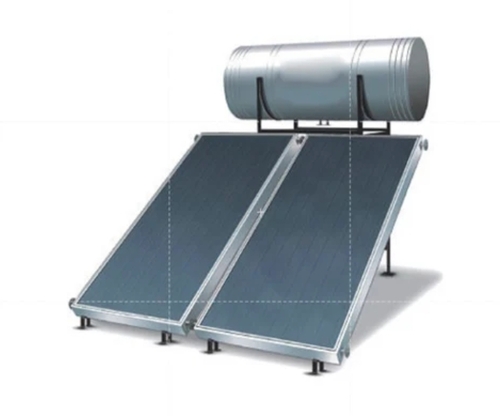 Ss Solar Water Heating Systems - Stainless Steel 50-Liter Silver, Surface Mounted | Wood-Fired, Fast Heating, Energy Efficient, Eco Friendly