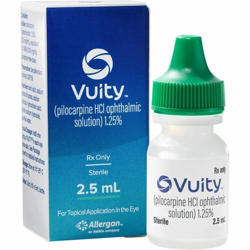 Vuity Pilocarpine Hydrochloride Ophthalmic Solution - Liquid Form, Room Temperature Storage | Accurate Composition, Tested Quality