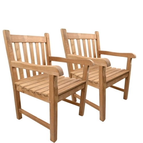Wooden Chair - Wood, Brown, Polished Finish | Durable, Low Maintenance, No Assembly Required