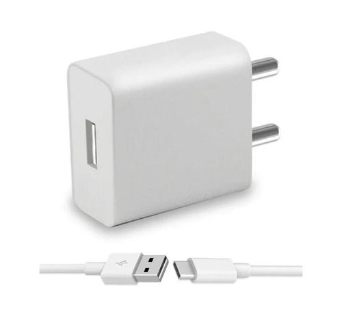 2.2A USB Charging Adaptor - ABS Body, White, 5V, Single Port, Fast Charging