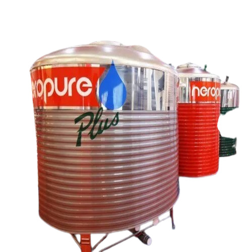 5000 L Hot Water Storage Tank - Stainless Steel, Vertical Cylindrical, Polished | Multicolor, Grade A, Industrial Use